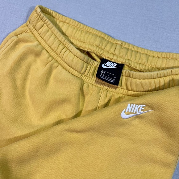 Vtg Nike‎ Sweatpants Joggers Mens Size M Butter Yellow 90s 2000s 00sY2k - Picture 1 of 11